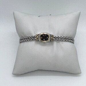 John Medeiros 2-Strand Bracelet Rhodium-Plated Bracelet Champagne Crystal